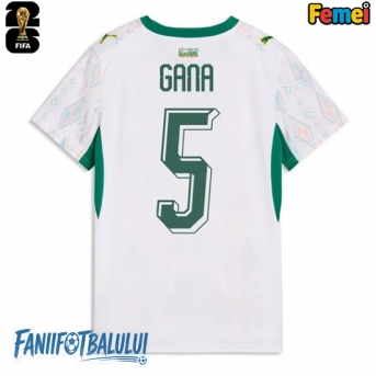 Senegal Idrissa Gueye #5 Echipament de Fotbal Replică Mondial 2026 Femei Acasa